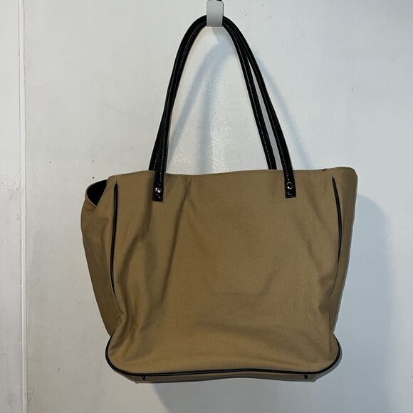 RED ENVELOPE Khaki and Brown Canvas Photo Collage Tote Bag - Picture 3 of 8